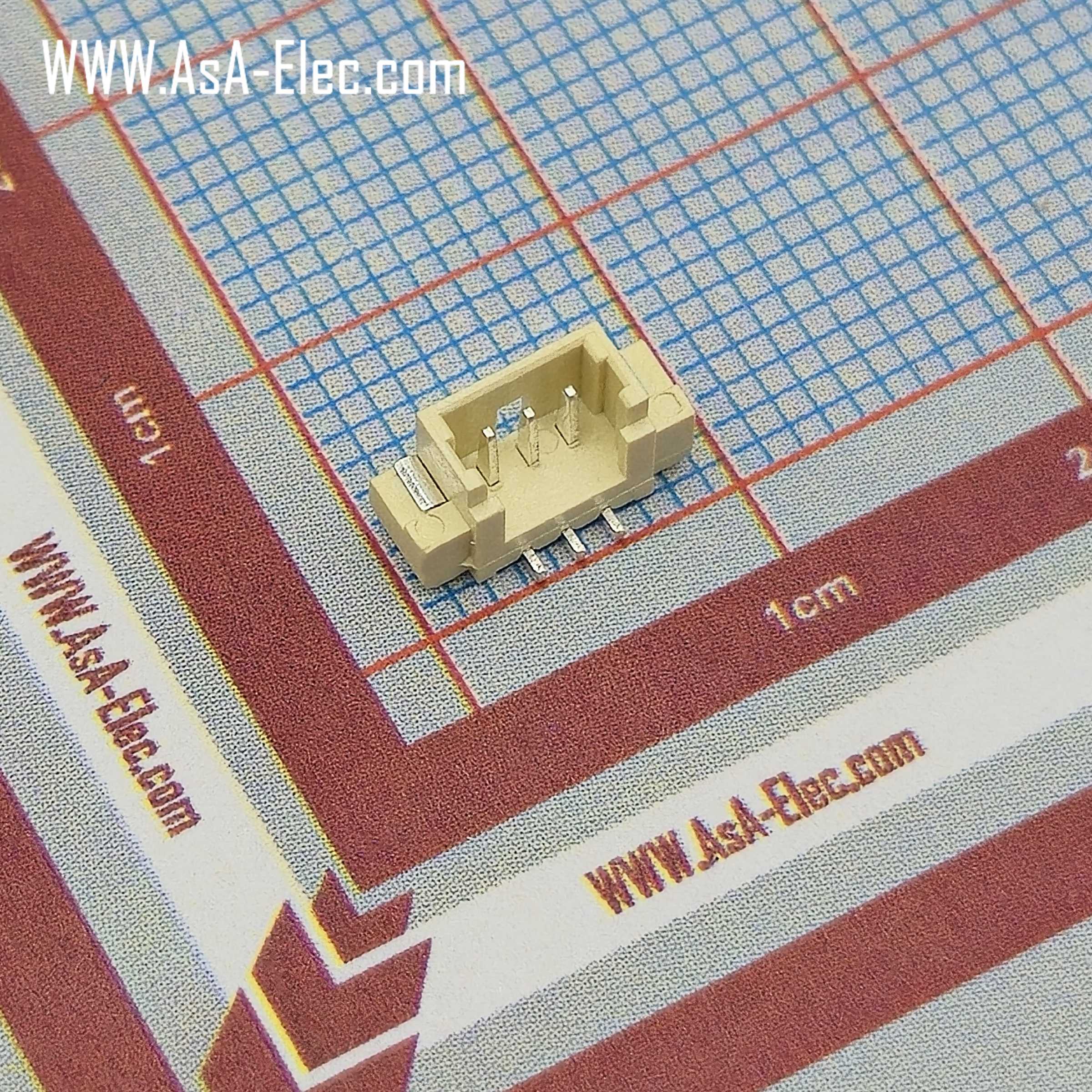 کانکتور FH تیغه ای 1.25 میلی متر 3 پین نر SMD STRAIGHT